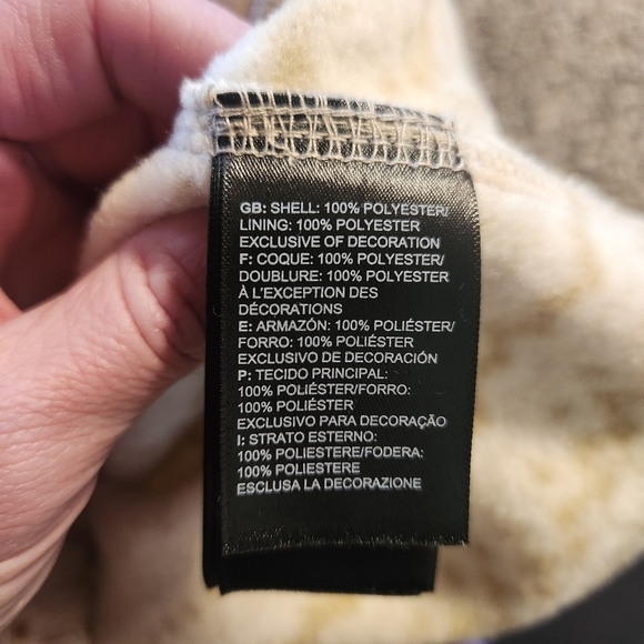 The North Face Fair Isle 1/4 Zip Pullover Size XS Tan Cream Print - Picture 10 of 14